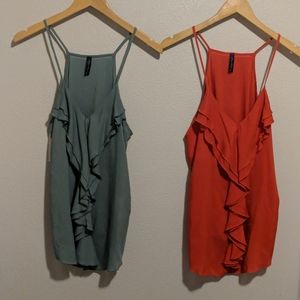 Ruffle cami bundle (2 pieces)